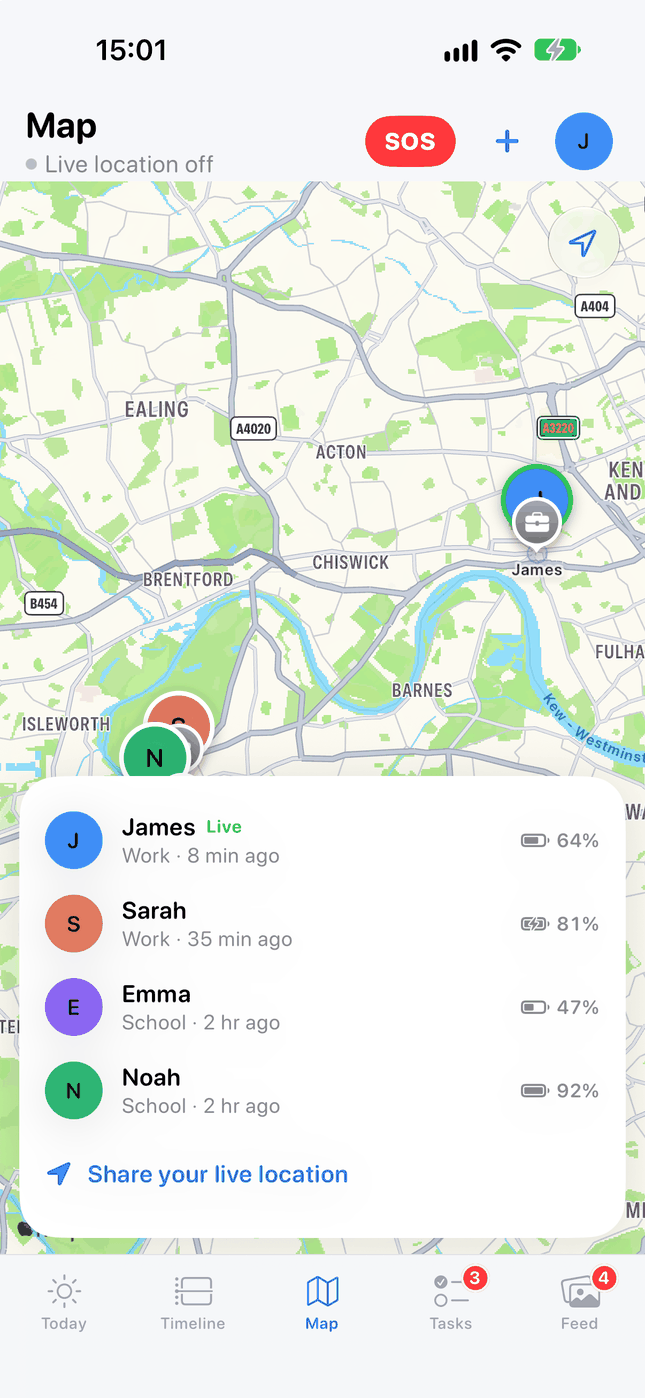 Screenshot: Map